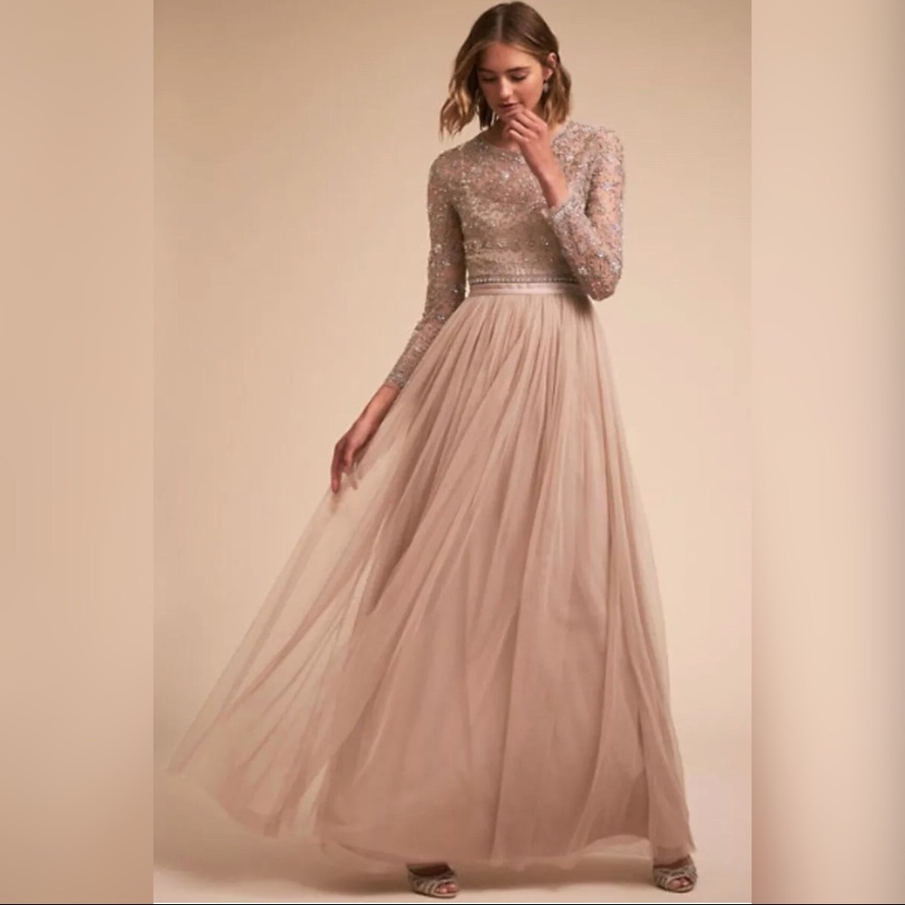 Anthropologie Needle& Thread Miramar Wedding Dress - Picture 1 of 7
